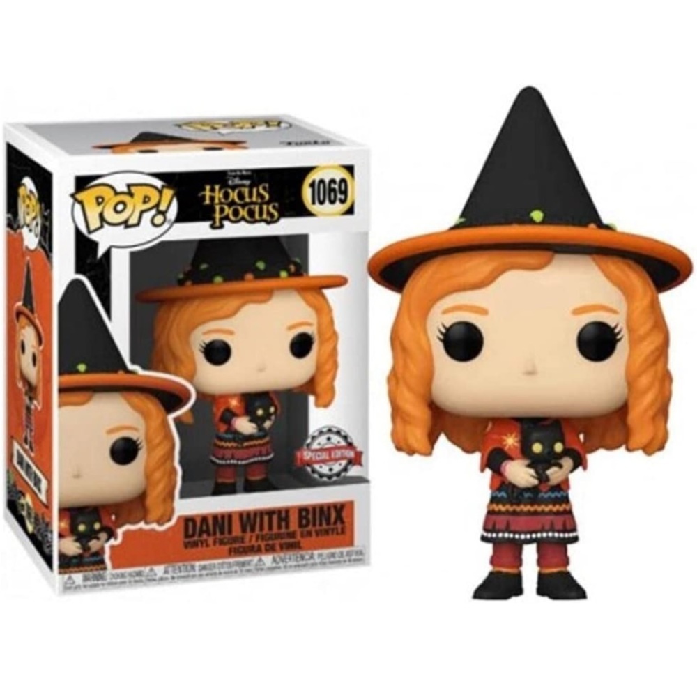 Spirit Exclusive Funko Pop Hocus Pocus Dani With Binx, #1069 - Picture 1 of 8